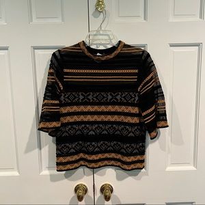 Missoni black orange top size 40